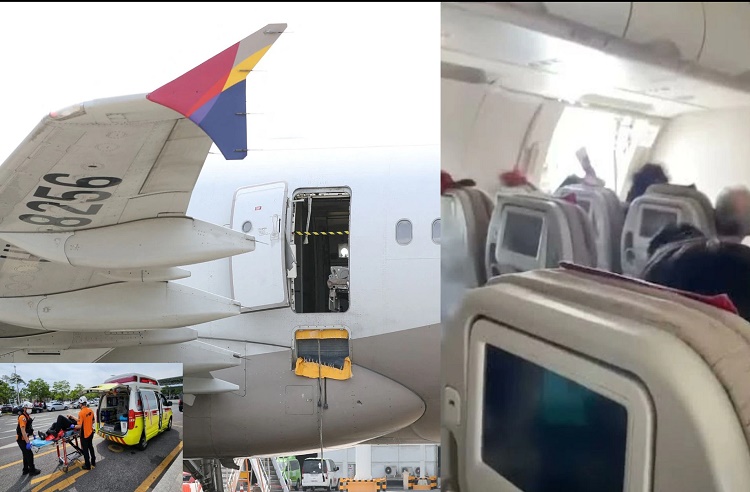 Pasajero abrió la puerta de emergencia de un avión poco antes de aterrizar (+video)