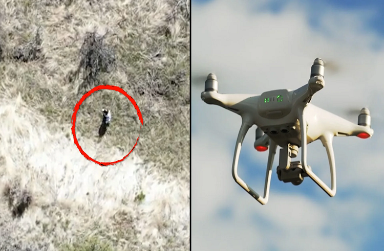 Dron ayudó a encontrar a niña desaparecida