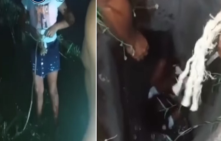 Niña cayó al fondo de una alcantarilla en Portuguesa (Video)