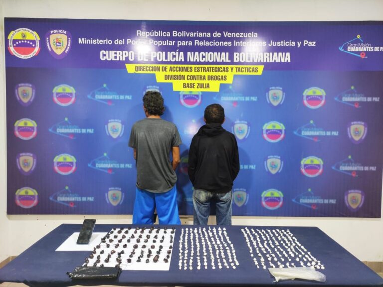 Golpe al narcomenudeo: capturadas cuatro personas por la División Contra Drogas PNB en Maracaibo