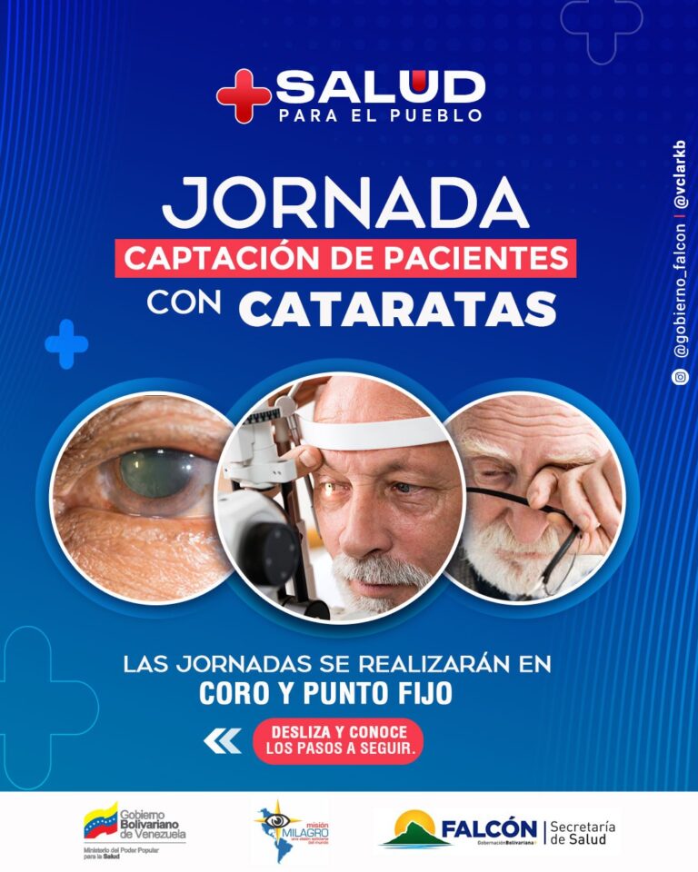 Inicia captación de pacientes en Falcón para operar cataratas