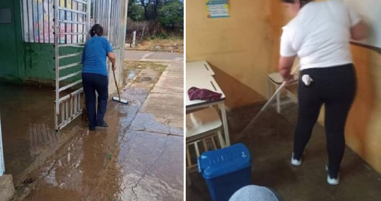 Colina| Escuela Carlos Urbano Penso se inundó con apenas unas gotas de lluvia 
