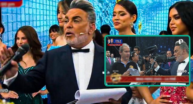 Presentador de Miss Perú estalló ante error del productor y lo despidió en vivo: «¡Deja tu puesto!»