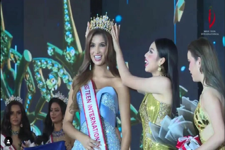 Venezolana Bárbara Parraga se coronó como Miss Teen Internacional 2023