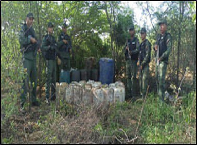 FANB vuelve a detectar actividades de narcotráfico en el occidente del municipio Miranda