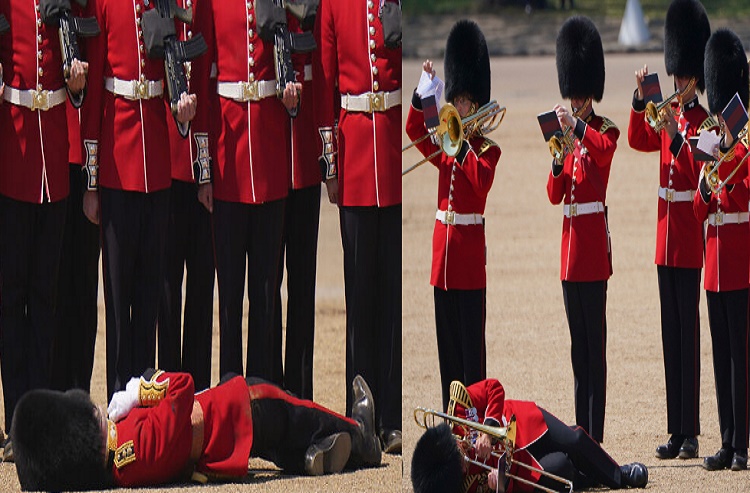 Varios miembros de la Guardia Real inglesa se desmayan por el calor (+video)