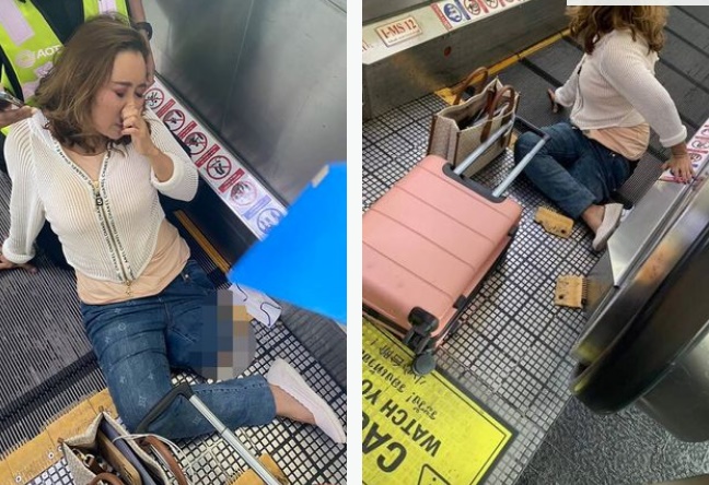Turista perdió una pierna en aeropuerto de Bangkok luego de quedar atrapada en la pasarela móvil
