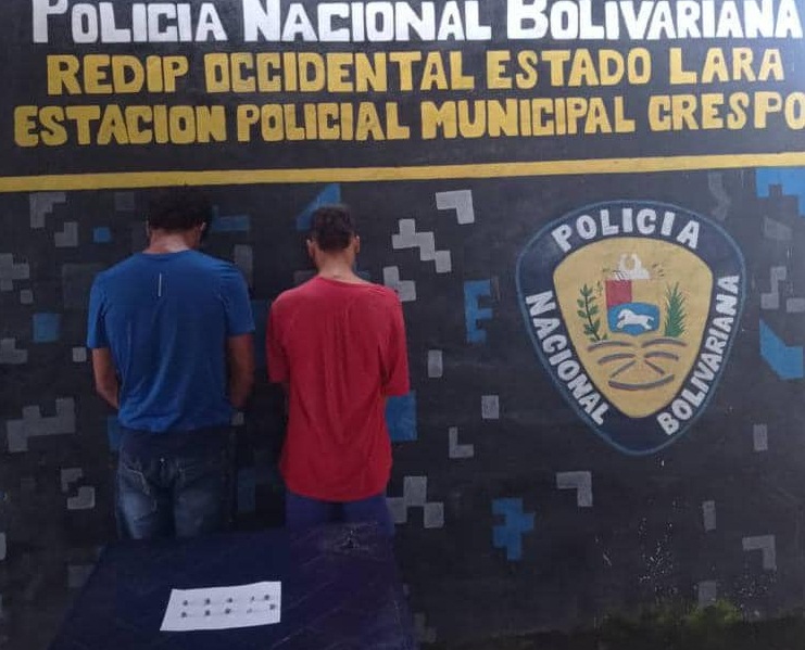 PNB Lara detiene a dos microtraficantes de droga en el municipio Crespo