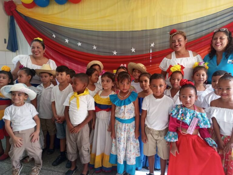 Niños de educación Inicial cierran proyecto pedagógico con cultura y tradiciones venezolanas