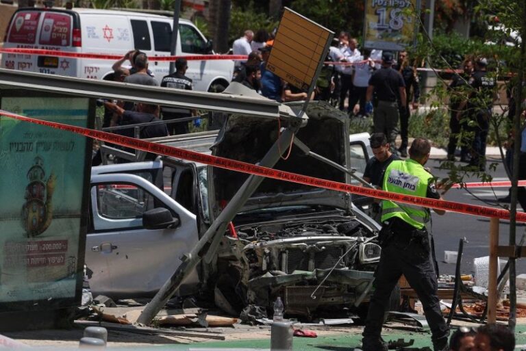 Al menos siete heridos ocasiona ataque con un auto en Tel Aviv