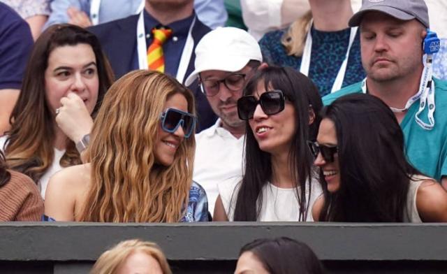Shakira anima a Carlos Alcaraz en Wimbledon