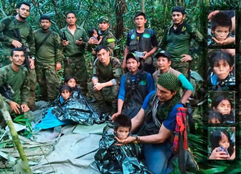 Niños que estuvieron perdidos 40 días en selva colombiana fueron dados de alta