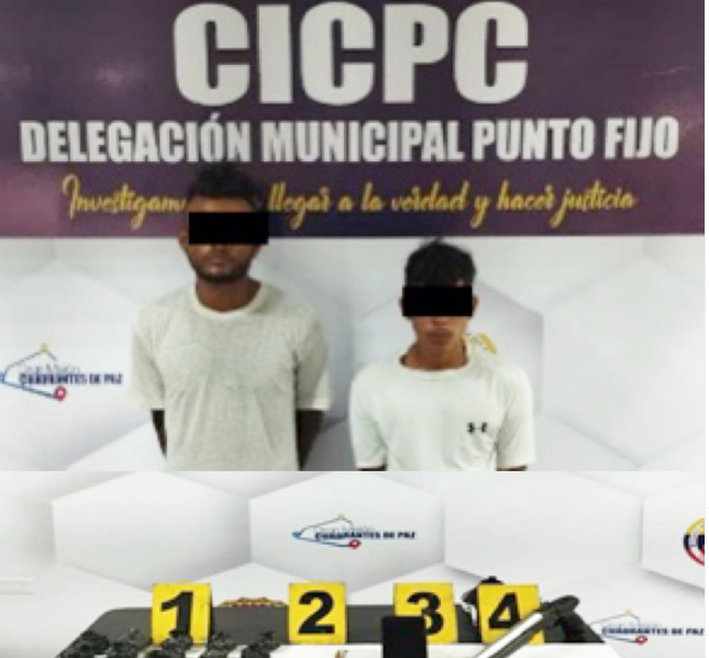 Cicpc Punto Fijo vuelve a detener a «el Fresa» y Asdrúbal por robos y microtráfico de droga