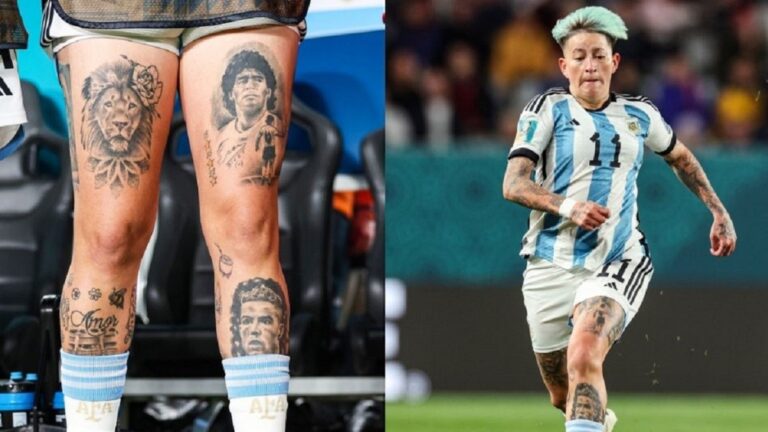 Una jugadora argentina fue atacada por tener un tatuaje de Cristiano Ronaldo y no de Messi