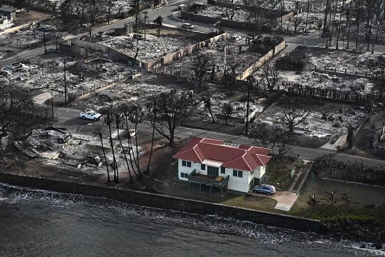 Una casa de 100 años sobrevivió al incendio en Maui