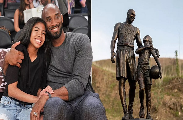 Lakers rendirá homenaje a Kobe Bryant y su hija con una estatua