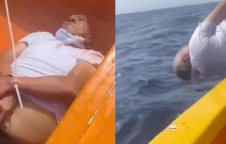 Identificado como un narco venezolano el hombre lanzado atado al mar en República Dominicana 