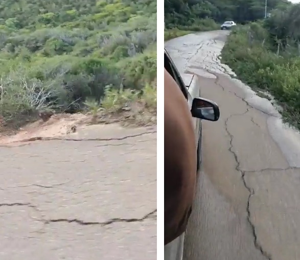 Advierten amenaza de derrumbe en tramo de la carretera Churuguara-El Paují