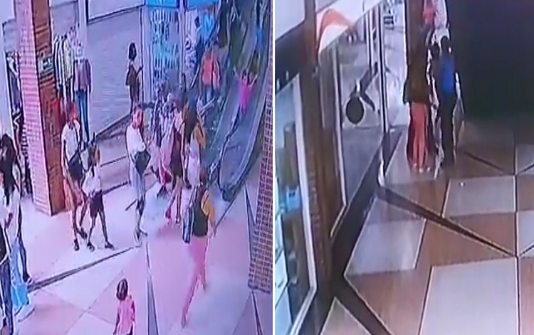 Vigilante del Centro Comercial salva la vida de una niña que cayó de las escaleras