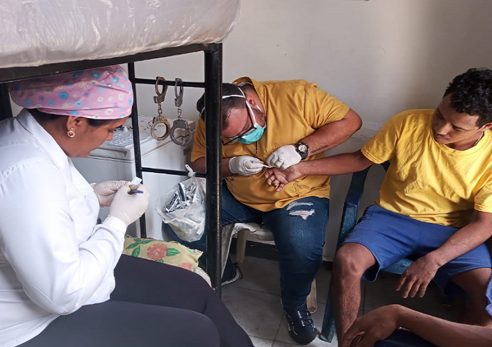 Privados de libertad del retén «el Caballo» de la DIP fueron examinados durante jornada médica en La Velita