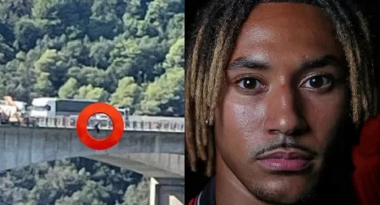 Beka Beka, futbolista de la liga francesa intentó lanzarse desde un puente 