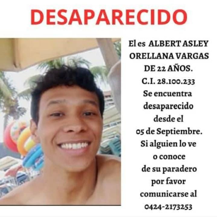 Solicitan ayuda para localizar a joven desaparecido en Caracas