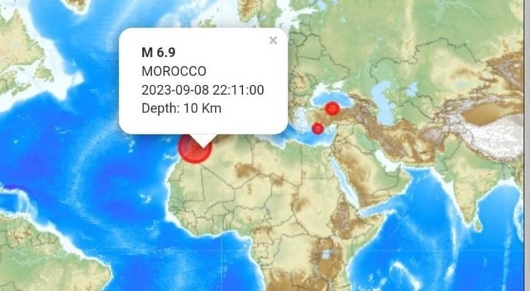 Terremoto de magnitud 6.9 sacudió Marruecos y se sintió en varios países