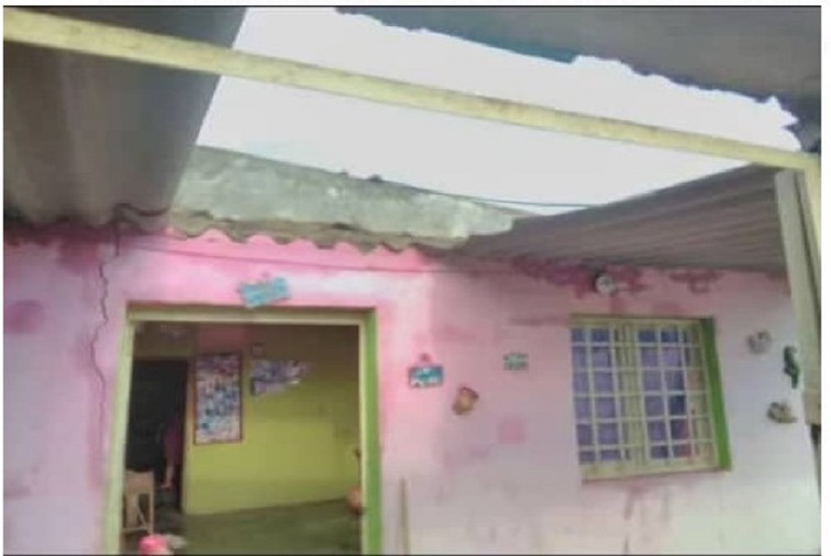 Fuertes vientos dejan damnificados a 27 familias en Los Llanitos de Moruy