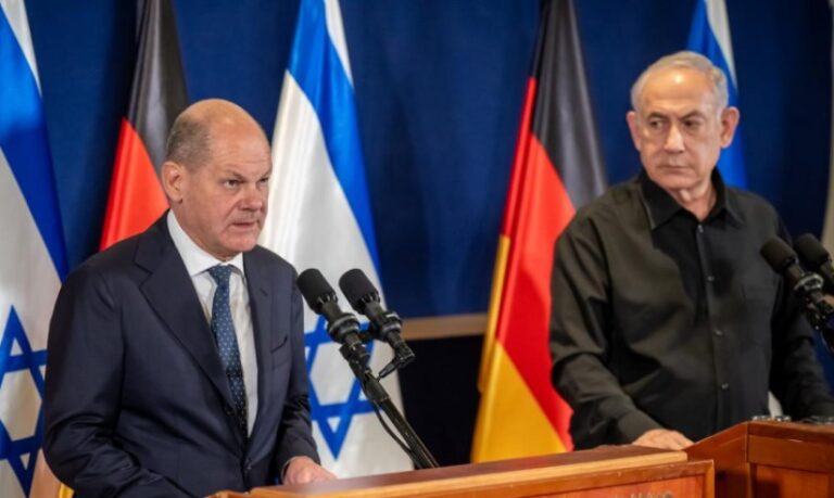 Scholz plantea a Netanyahu urgencia de socorrer a gazatíes