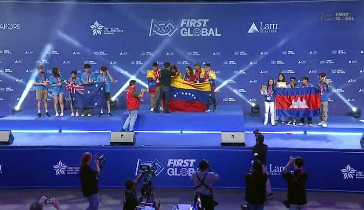 Venezuela quedó campeón en Mundial de Robótica Singapur 2023
