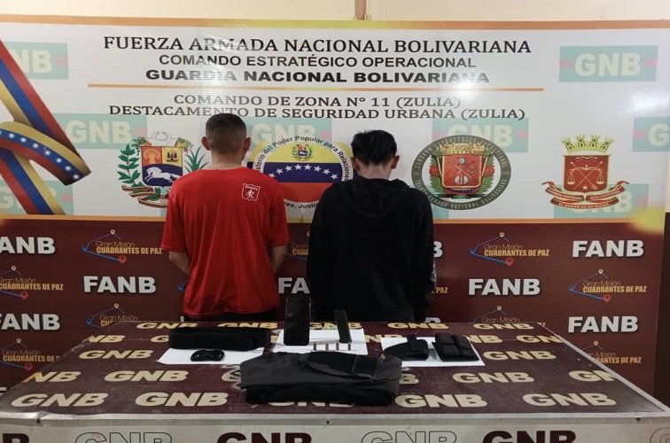Dos policías falsos fueron detenidos por la GNB Zulia