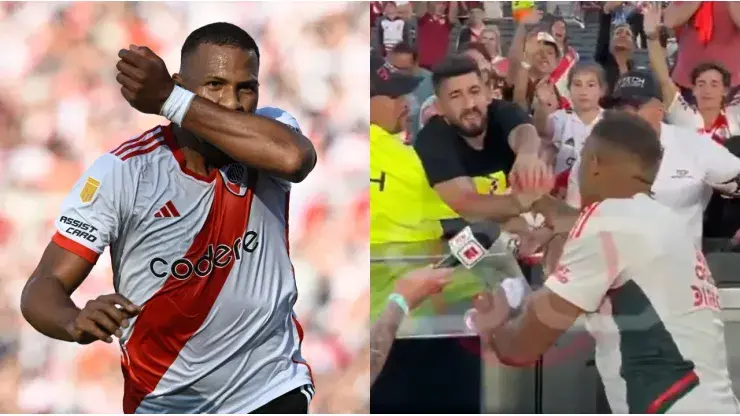 Este fue el gesto de Salomón Rondón hacia un hincha del River que le pidió perdón