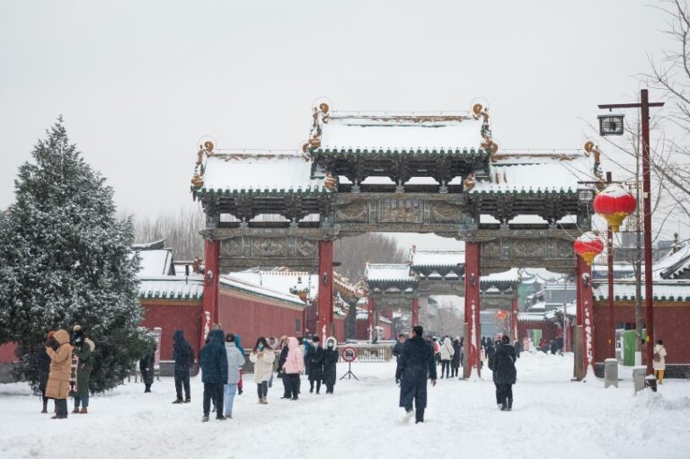 En China pronostican intensa nevada con posible récord histórico