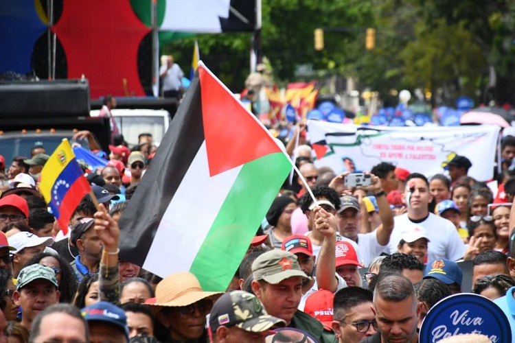 En Caracas marchan en apoyo a Palestina