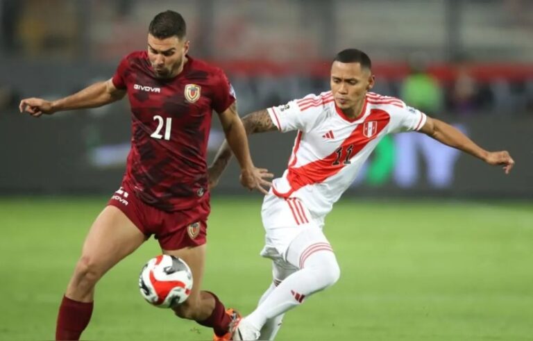 Venezuela igualó 1-1 con Perú en Lima