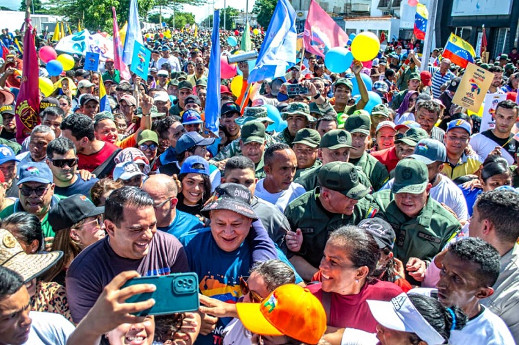 Diosdado en Paraguaná: “El 3 de diciembre ganará la unidad nacional”