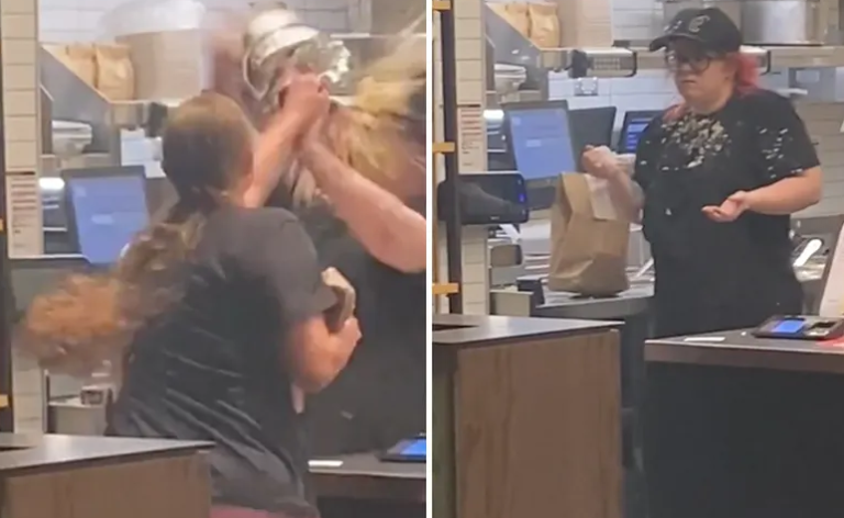 Mujer que arrojó un plato de comida a empleada de restaurante fue sentenciada a trabajar 2 meses en  puesto de comida rápida