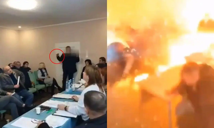 Diputado ucraniano detona tres granadas en medio de una sesión