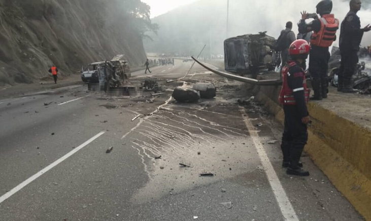 Asciende a 27 número de fallecidos por accidente en autopista Caracas – Guarenas