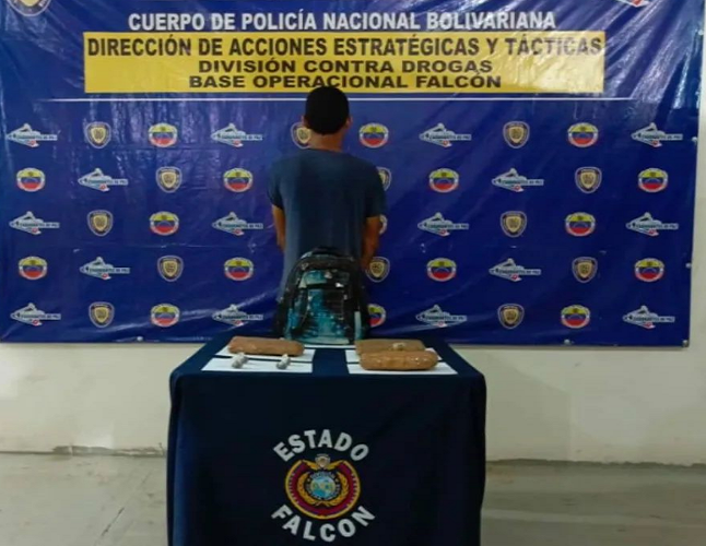 División Contra Drogas de la PNB presentó a «Carlitos» de El Vínculo como «microtraficante de droga»