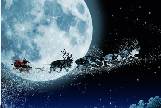 Santa Claus ya está repartiendo regalos con sus renos, según el rastreo del Pentágono