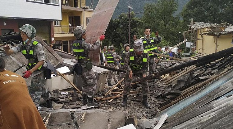 Terremoto de 6,2 en China deja 111 muertos y un centenar de heridos
