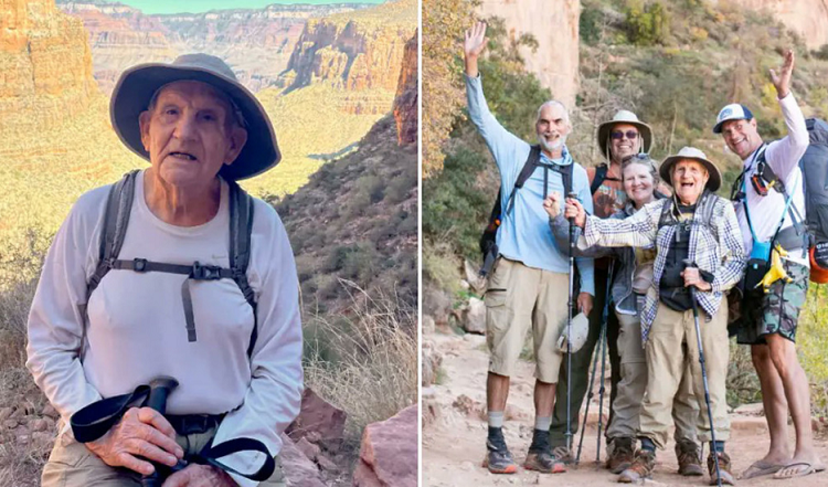 Un hombre de 92 años rompe el récord de la persona de mayor edad en cruzar a pie el Gran Cañón