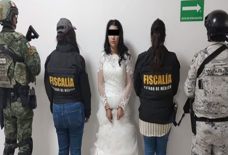 ¡Vestida de novia! Así cayó extorsionadora de La Familia Michoacana
