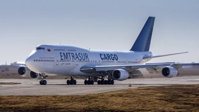 Emtrasur reserva «acciones judiciales» por el avión decomisado en Argentina