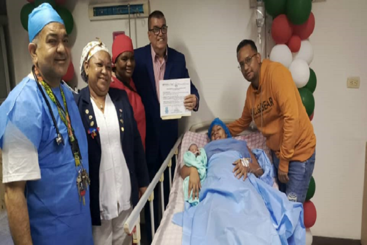 Abrahamny Casano, la primera bebé venezolana nacida en el 2024