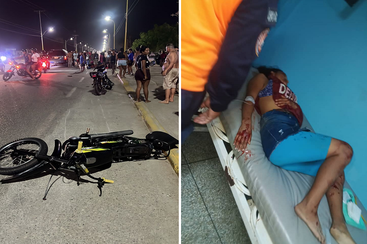 Colisión entre motos deja cuatro lesionados en Chichiriviche 