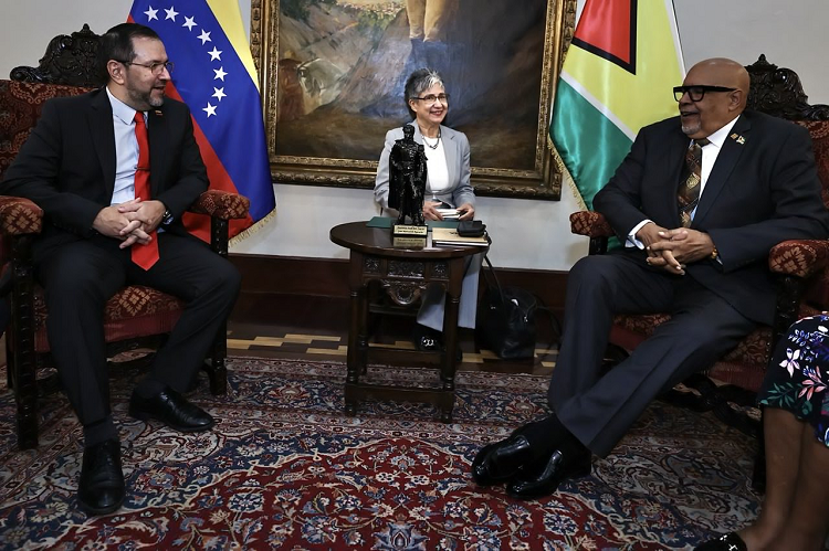 Canciller recibió al nuevo embajador de Guyana