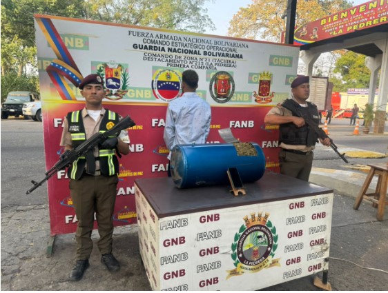 GNB incauta 27 kilos de marihuana dentro de un compresor en el estado Táchira