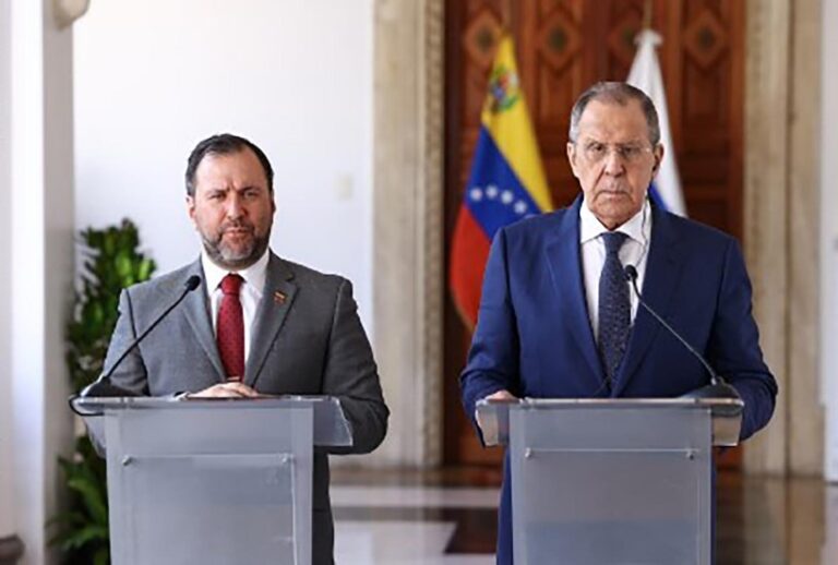Lavrov: «Rusia y Venezuela rechazan el chantaje y sanciones ilegales de EEUU y sus aliados»